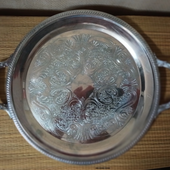 F.B. Rodgers Vintage Silver Serving Tray - Picture 3 of 5